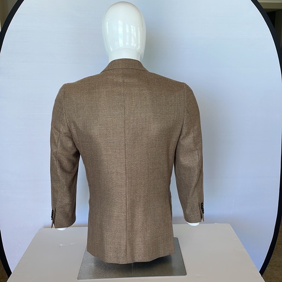 Valentino Mens Sport Jacket Size 38 Brown Tweed - Picture 9 of 16